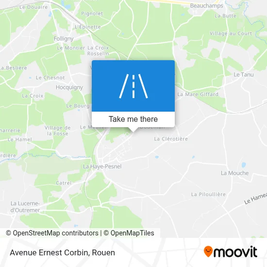 Avenue Ernest Corbin map