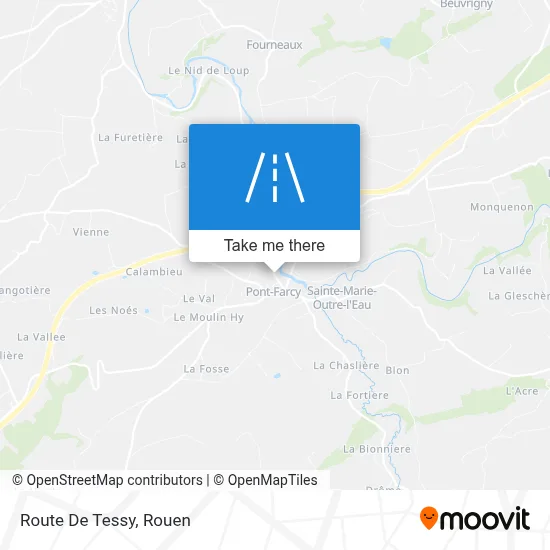 Route De Tessy map