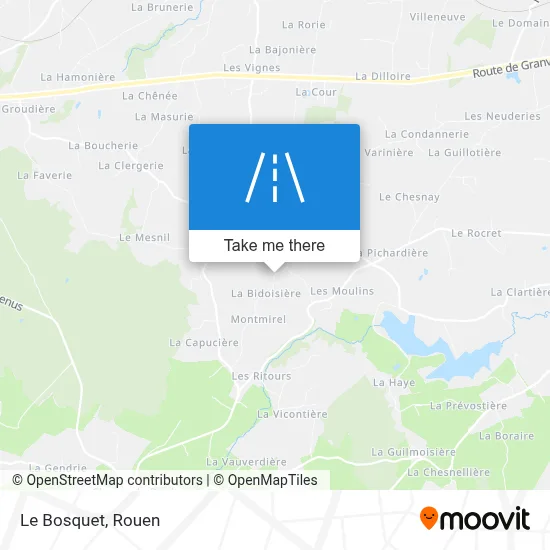 Le Bosquet map