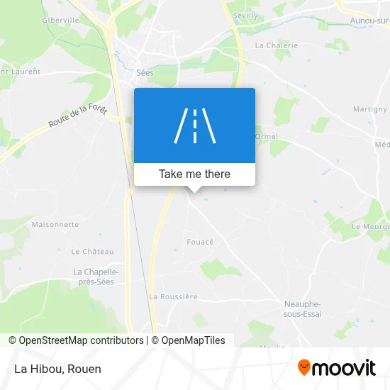 La Hibou map