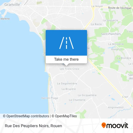 Mapa Rue Des Peupliers Noirs