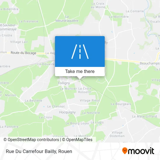 Rue Du Carrefour Bailly map