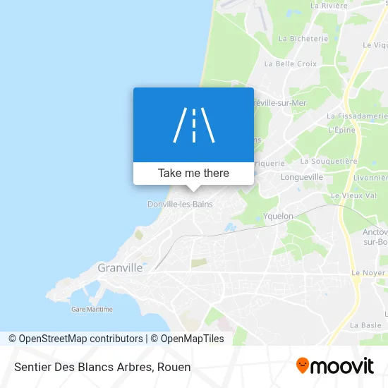 Sentier Des Blancs Arbres map