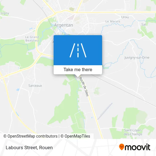 Rue Des Labours map
