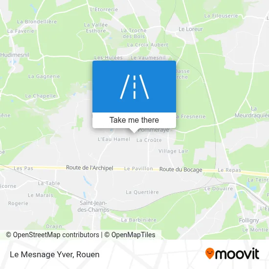 Le Mesnage Yver map