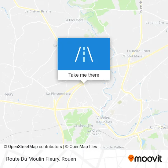 Route Du Moulin Fleury map