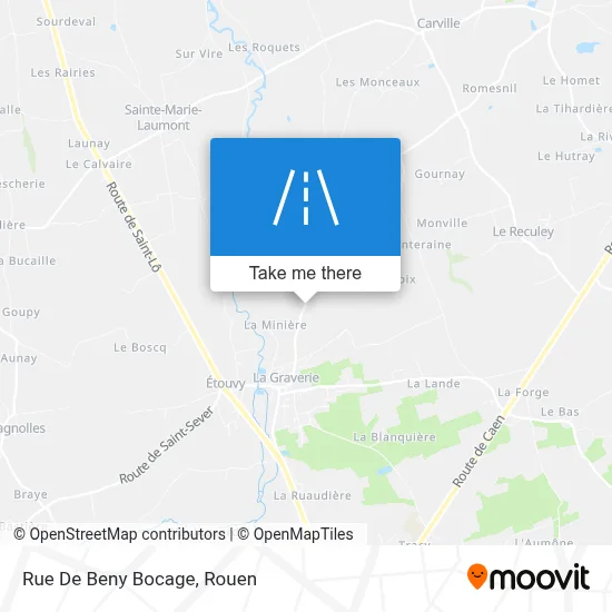 Rue De Beny Bocage map