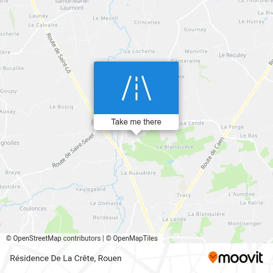 Résidence De La Crête map