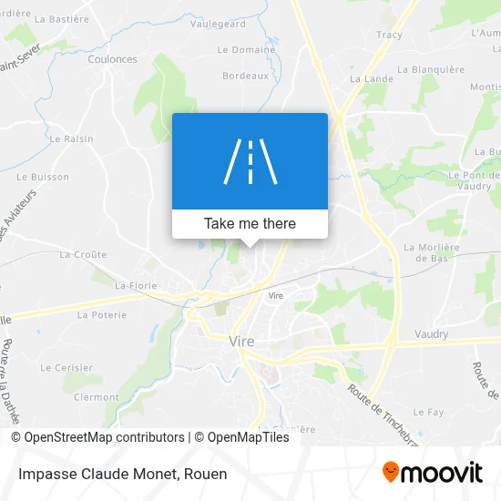 Impasse Claude Monet map