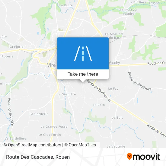 Route Des Cascades map