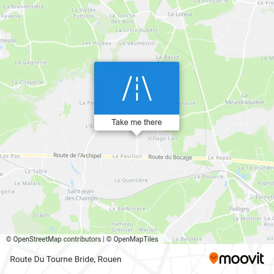 Route Du Tourne Bride map