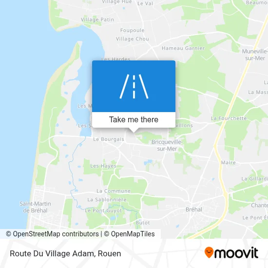 Route Du Village Adam map