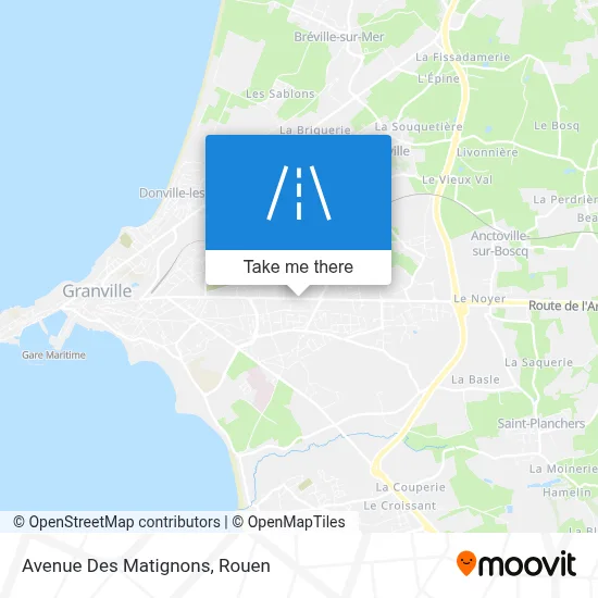 Avenue Des Matignons map