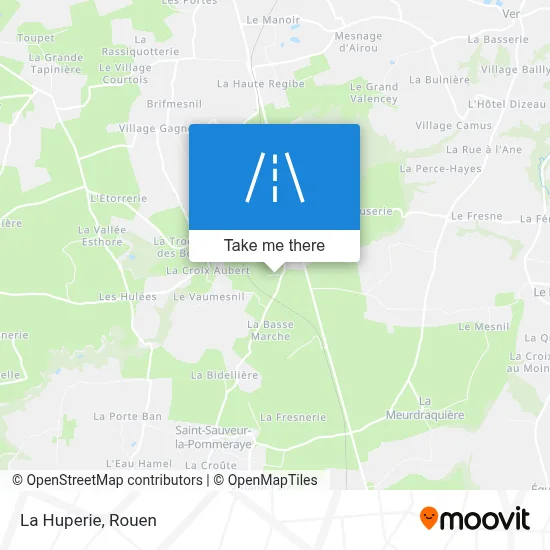 La Huperie map