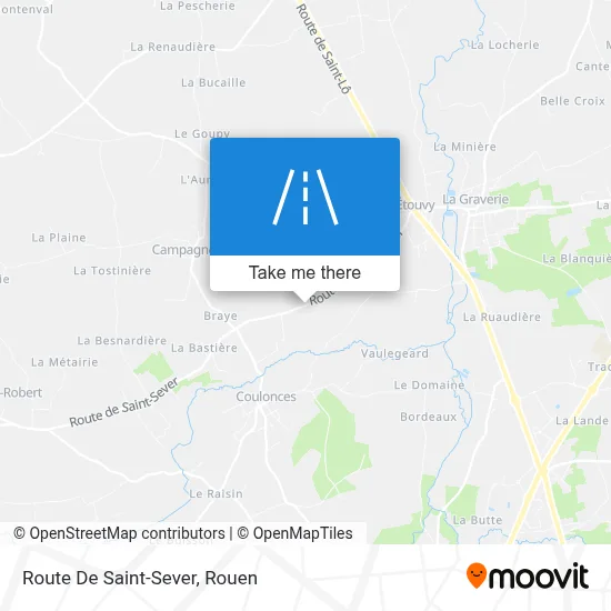 Route De Saint-Sever map