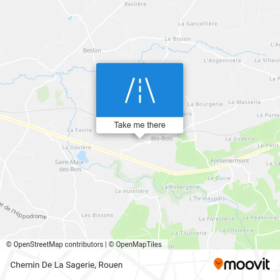 Chemin De La Sagerie map