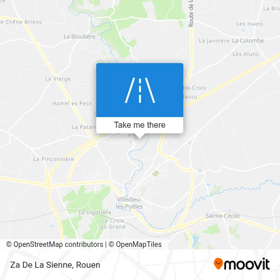 Za De La Sienne map