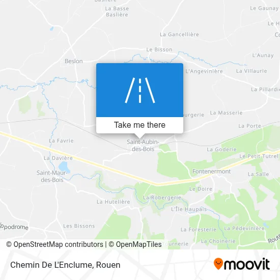 Chemin De L'Enclume map