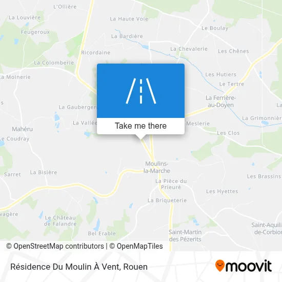 Résidence Du Moulin À Vent map
