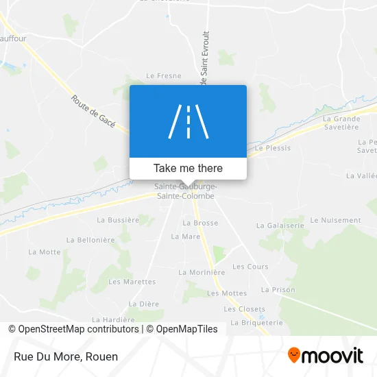 Mapa Rue Du More
