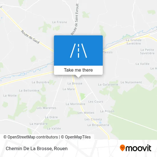 Chemin De La Brosse map