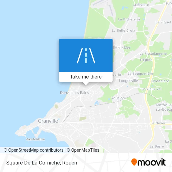 Square De La Corniche map