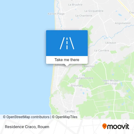 Residence Craco map