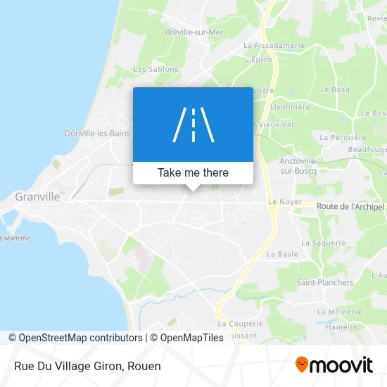 Rue Du Village Giron map