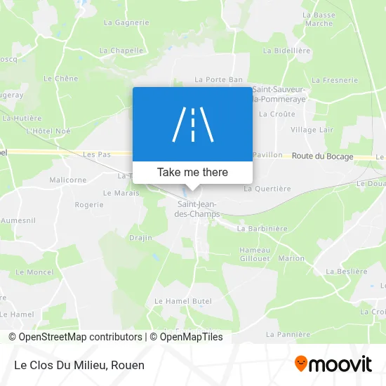 Le Clos Du Milieu map
