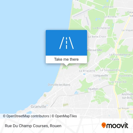Rue Du Champ Courses map