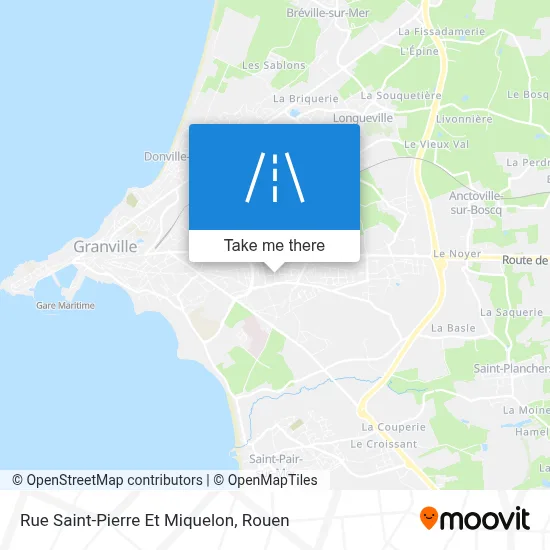 Mapa Rue Saint-Pierre Et Miquelon