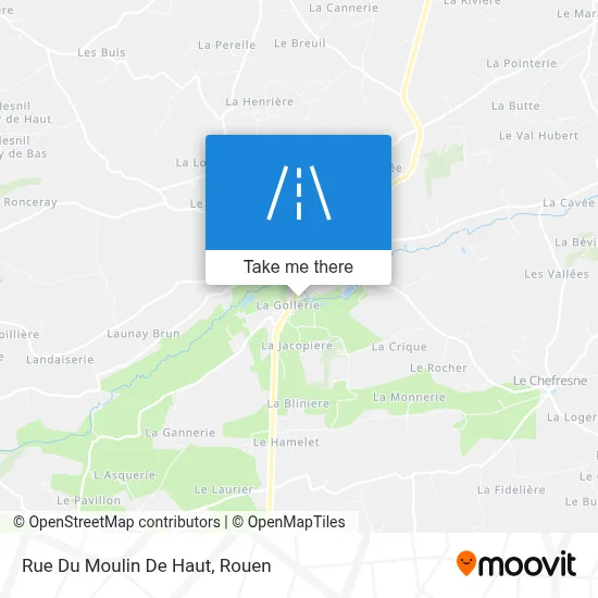 Mapa Rue Du Moulin De Haut