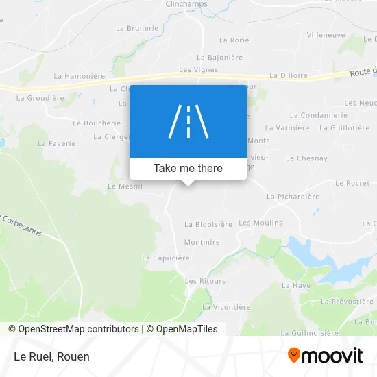 Le Ruel map