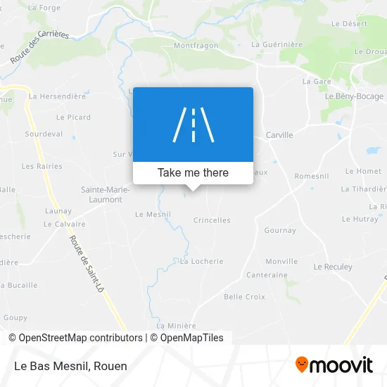 Le Bas Mesnil map