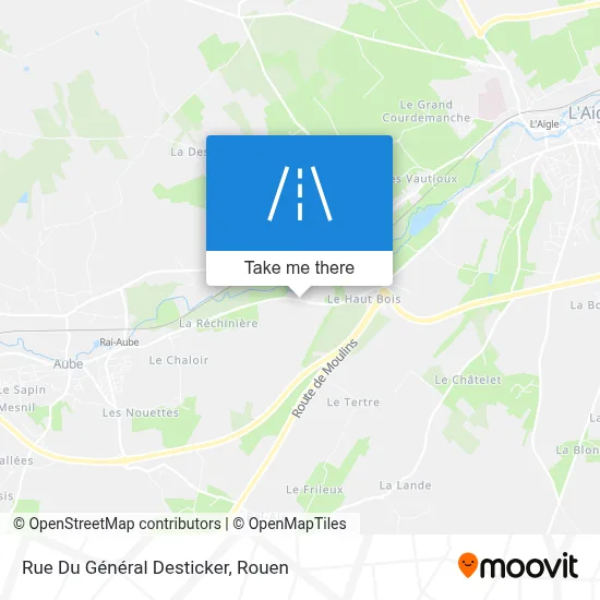 Rue Du Général Desticker map