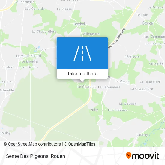 Sente Des Pigeons map