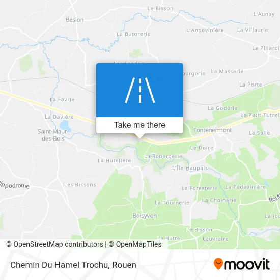 Chemin Du Hamel Trochu map