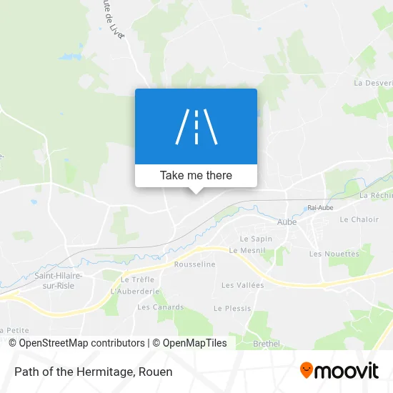 Chemin De L'Hermitage map