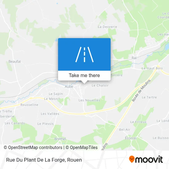 Rue Du Plant De La Forge map