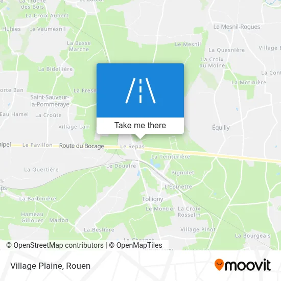 Village Plaine map