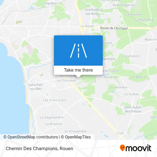 Chemin Des Champions map