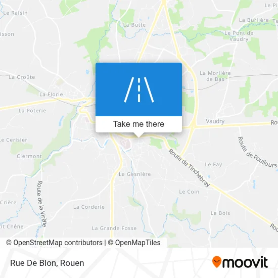 Mapa Rue De Blon