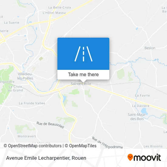 Avenue Emile Lecharpentier map
