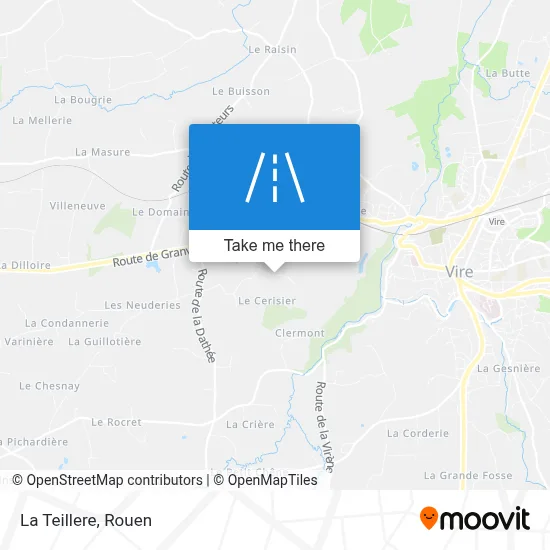 La Teillere map