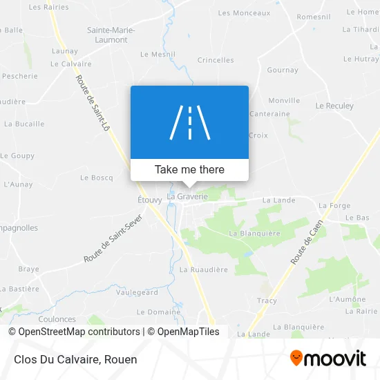 Mapa Clos Du Calvaire