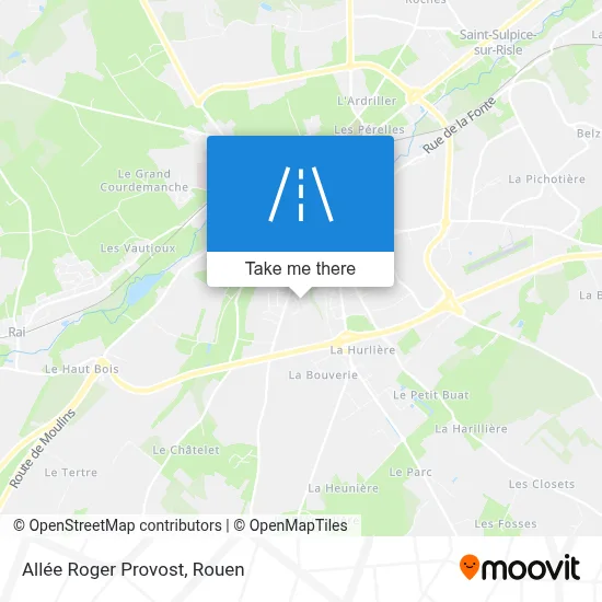 Allée Roger Provost map