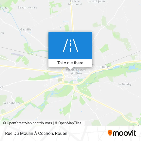 Mapa Rue Du Moulin À Cochon