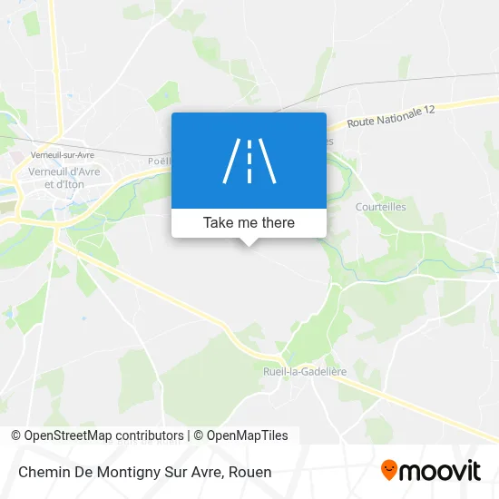 Chemin De Montigny Sur Avre map