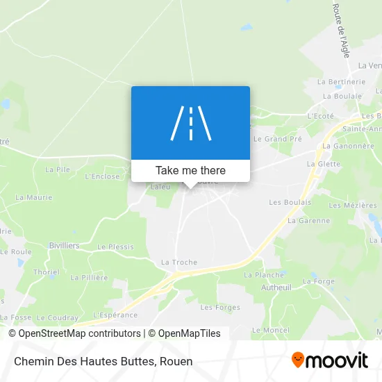 Chemin Des Hautes Buttes map