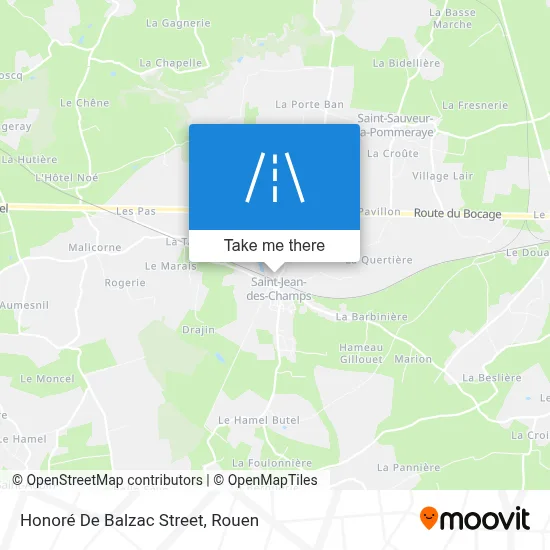 Rue Honoré De Balzac map
